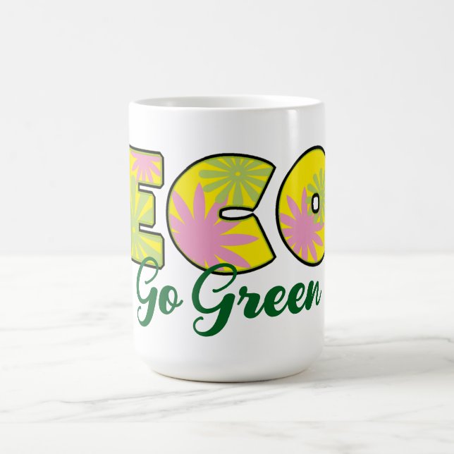 Caneca De Café Vá Design Eco Retro Verde (Centro)