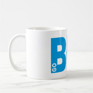 Caneca De Café Vá para o grande azul de citação motivacional