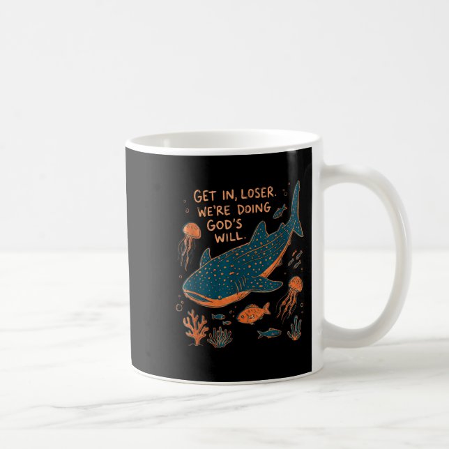 Caneca De Café Vá perdedor estamos fazendo a vontade de Deus tuba (Direita)