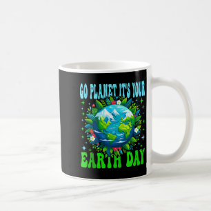 Caneca De Café Vá planeta dia da terra fofo terra amantes da natu