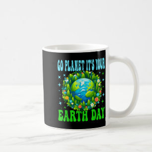 Caneca De Café Vá Planeta É Seu Dia Da Terra Terra Fofa Natureza