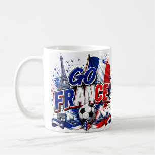 Caneca De Café Vá TIME França França 2026 Galo Futebol