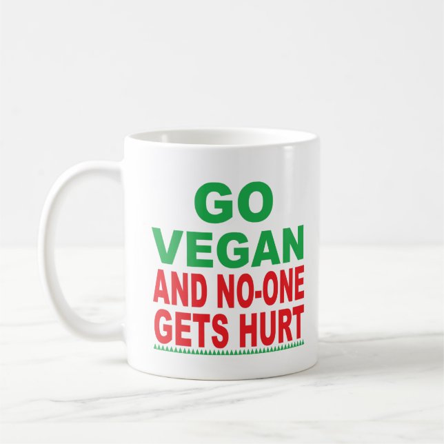 Caneca De Café Vá Vegan E Ninguém Se Machuca (Esquerda)