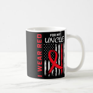 Caneca De Café Vá Vermelho Tio Cardíaco Sinalizador de Consciênci