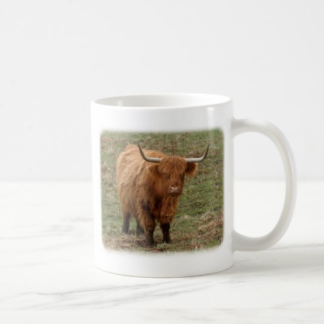 Caneca De Café Vaca 9Y316D-053 das montanhas (Direita)