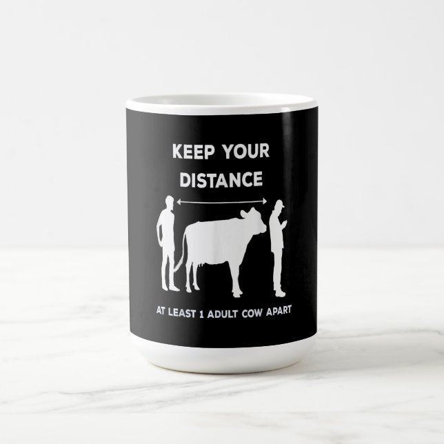 Caneca De Café Vaca Animal Dizendo Ideia| Presente De Vaca Engraç (Centro)
