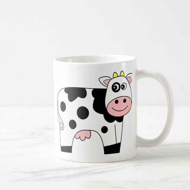 Caneca De Café Vaca bonito dos desenhos animados (Direita)