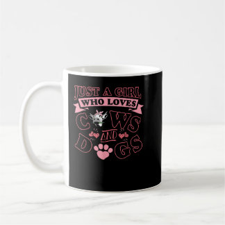 Caneca De Café Vaca branca e cunhada, apenas uma garota que ama v