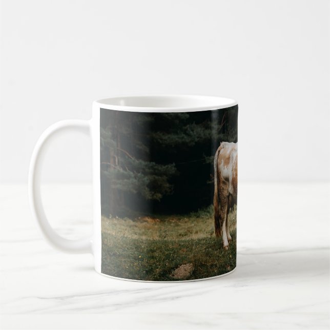CANECA DE CAFÉ VACA BRANCA E MARCADA (Esquerda)