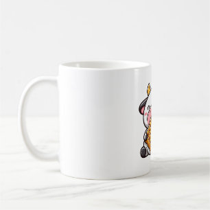 Caneca De Café Vaca com waffle
