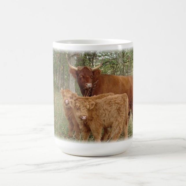 Caneca De Café Vaca das montanhas com vitelas (Centro)