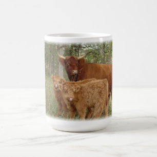 Caneca De Café Vaca das montanhas com vitelas