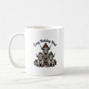 Caneca De Café Vaca das Terras Altas Natal Antigo Feriado Rebanho