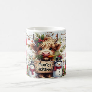 Caneca De Café Vaca das Terras Altas Natal, Festa de Inverno Acon