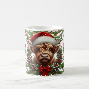 Caneca De Café Vaca das Terras Altas Natal, Festa de Inverno Acon