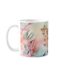 Vaca e Flores Selvagens, Cuta Escocesa, Watercol