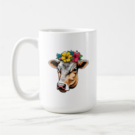 Caneca De Café Vaca Flor