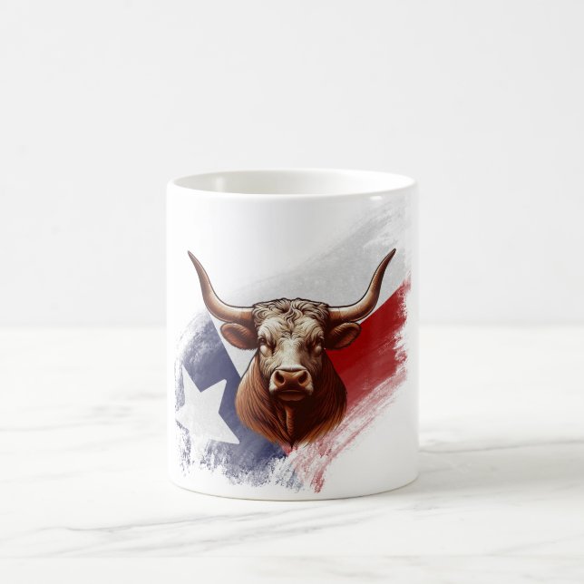 Caneca De Café Vaca longhorn do Texas (Centro)