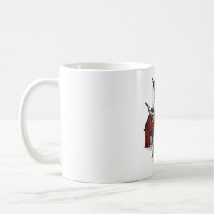 Caneca De Café Vaca Longhorn Patriótica e Design Vetorial de Cele