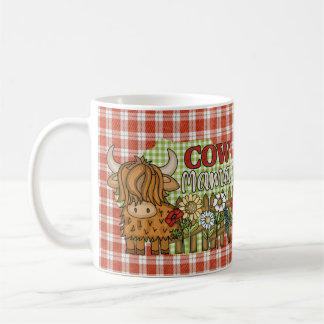 Caneca De Café Vaca Mama-Escócia Highland Coffee Mug