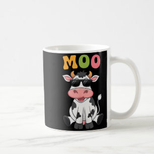 Caneca De Café Vaca Moo Groovy - Vaca de Fazendeiro Engraçada Hom