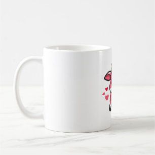 Caneca De Café Vaca Morango