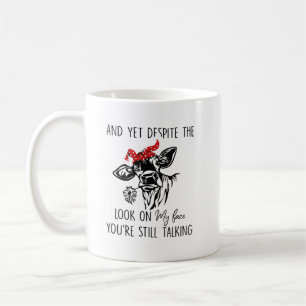 Caneca De Café Vaca Olhando Na Minha Cara