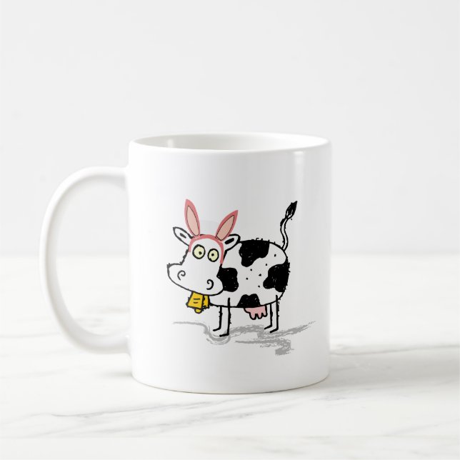 Caneca De Café Vaca páscoa, Humor Engraçado (Esquerda)