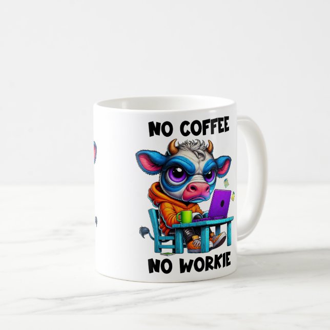 Caneca De Café Vaca Sarcástica (Frente Esquerda)