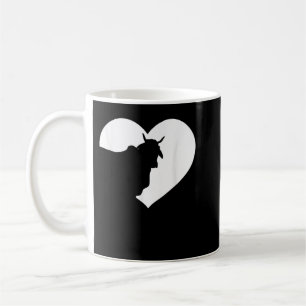 Caneca De Café Vaca Só Uma Menina Que Ama Vacas Farmer Cardíaco V