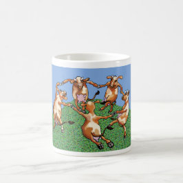 Caneca De Café Vacas dançantes de Mootisse