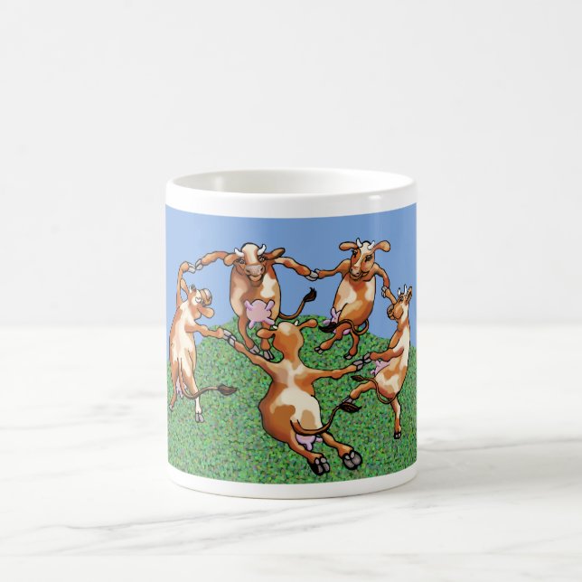 Caneca De Café Vacas dançantes de Mootisse (Centro)