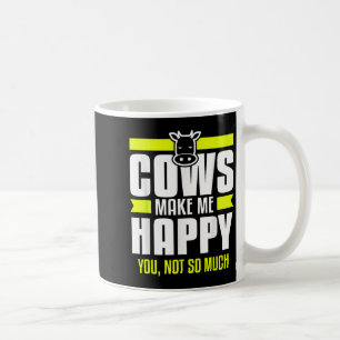 Caneca De Café Vacas Me Fazem Feliz Você Não Tanto Citação De Agr