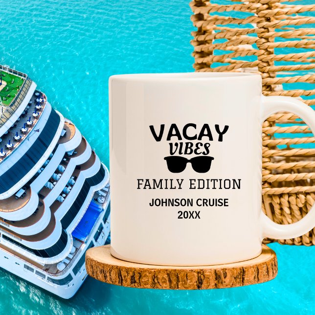 Caneca De Café Vacay Vibes Family Reunion Cruise (Vacay Vibes Family Edition Family Reunion Cruise Coffee Mug
)