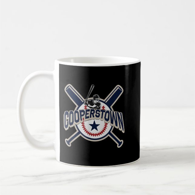 Caneca De Café Vacinação Familiar do Jogo Baseball Cooperstown Ne (Esquerda)