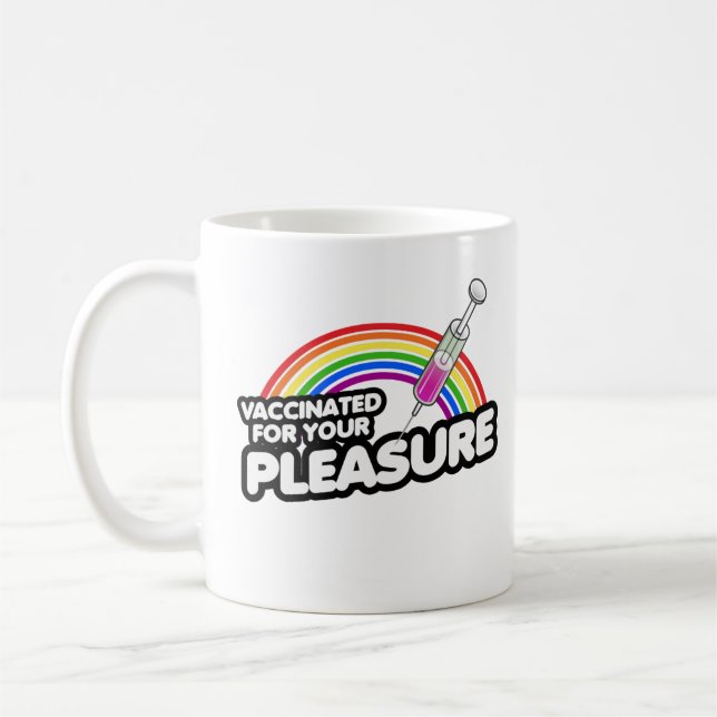 CANECA DE CAFÉ VACINADO PARA SEU PRAZER (Esquerda)