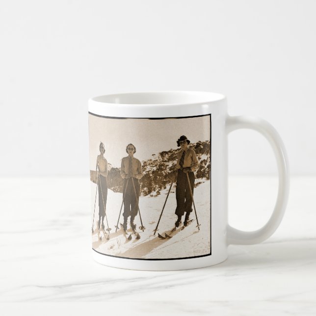 Caneca De Café Vagabundos de esqui 1942 do esqui ' das mulheres (Direita)