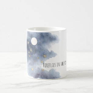 Caneca De Café Vagalumes no Céu Lua Lá no Alto