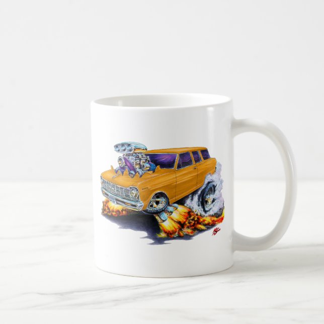 Caneca De Café Vagão 1962-65 da laranja da nova (Direita)
