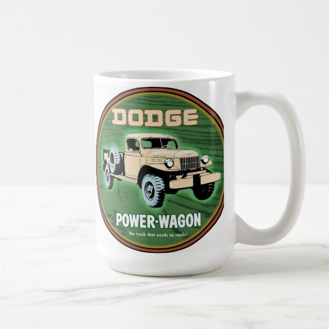 Caneca De Café Vagão de energia do Dodge (Direita)