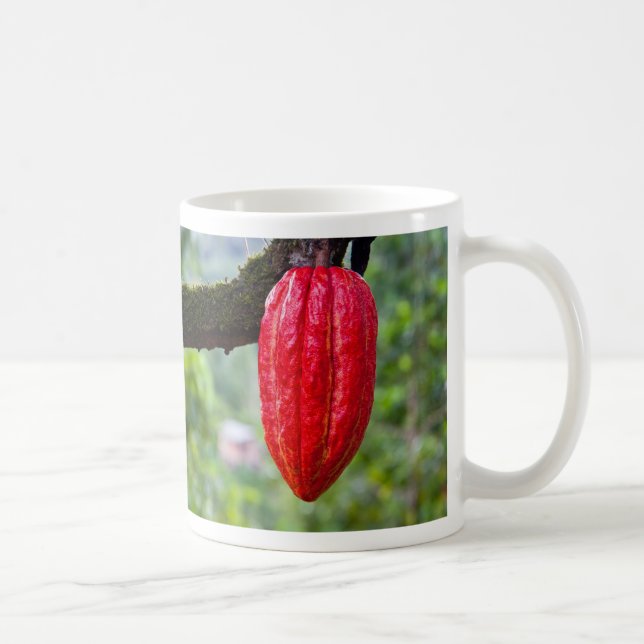 Caneca De Café vagem de cacau vermelha (Direita)