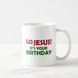 Caneca De Café Vai Jesus! Seu seu aniversário