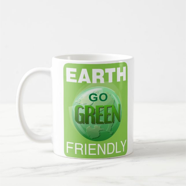 Caneca De Café Vai o verde seja terra amigável (Esquerda)