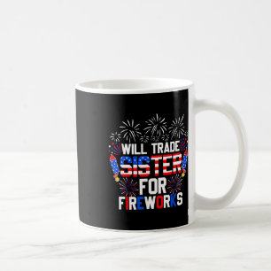 Caneca De Café Vai Trocar Irmã Por Fogos De Artifício Engraçado 4