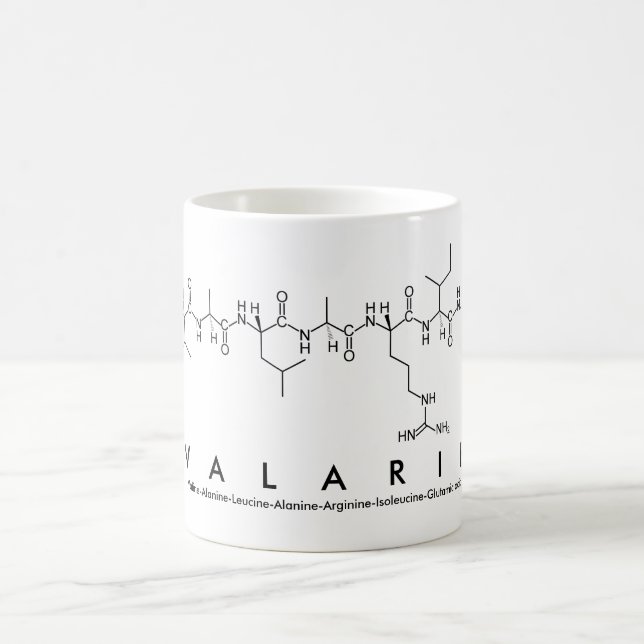 Caneca De Café Valarie peptide name mug (Centro)