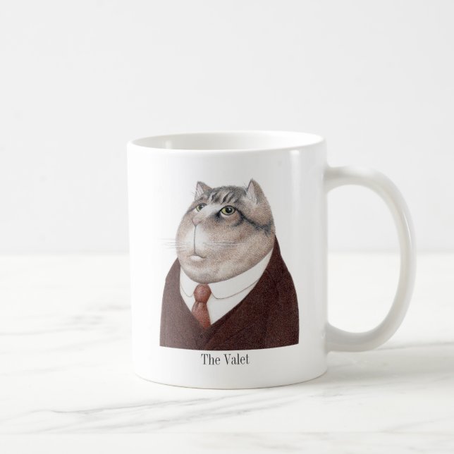 Caneca De Café VALE CAT White Mug + Texto (Direita)