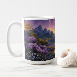 Caneca De Café Vale da lavanda em Dawn