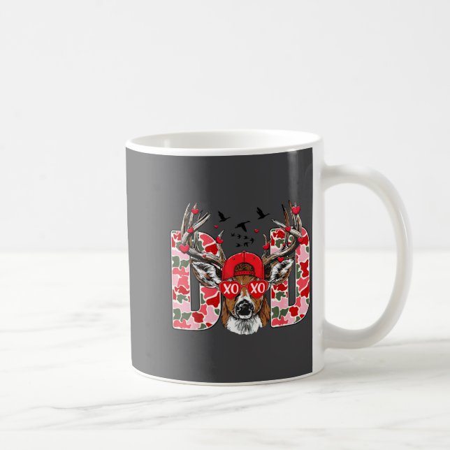 Caneca De Café Vale do Papai Camo Cervo Caça Correspondente (Direita)