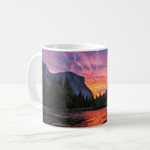 Caneca De Café Vale vibrante do céu   Yosemite