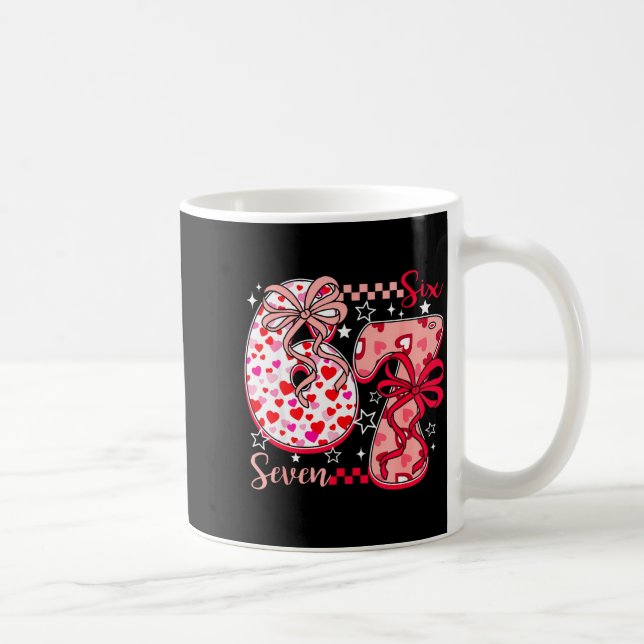 Caneca De Café Valentine 67 Six Seven 6 7 Meme Valentines Day Gir (Direita)